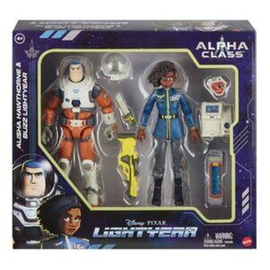 NWT Disney Pixar Lightyear Alpha Class Buzz & Alisha Hawthorne 2-Pack Figures